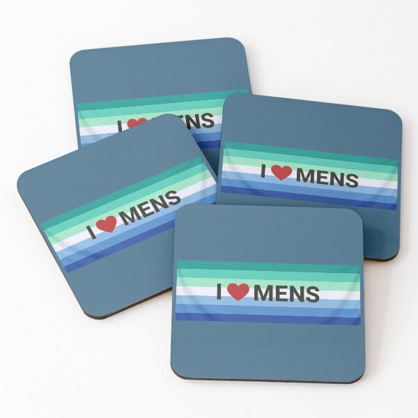 Item preview, I Love Men's Pride Flag Design designed and sold by Purpleclomb.