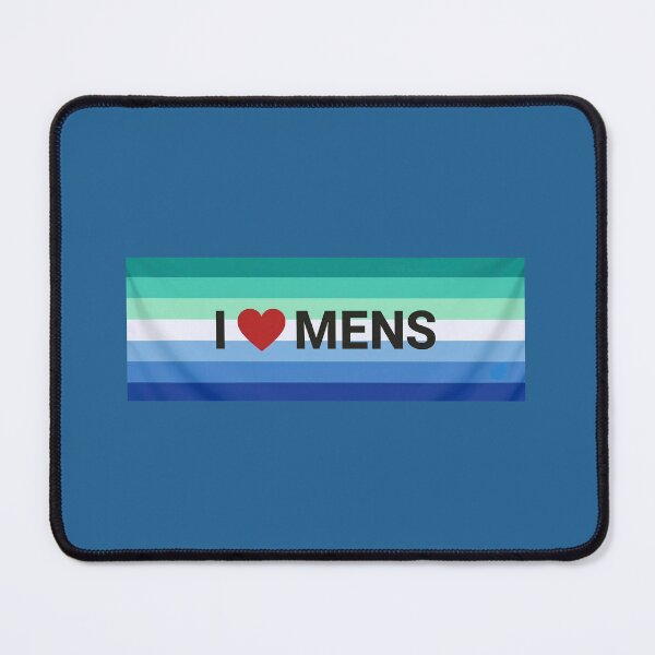 Item preview, I Love Men's Pride Flag Design designed and sold by Purpleclomb.