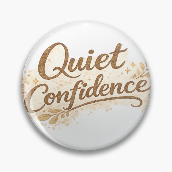 Item preview, Quiet Confidence | Minimal Typography Aesthetic Sticker designed and sold by Genzfirevibes.