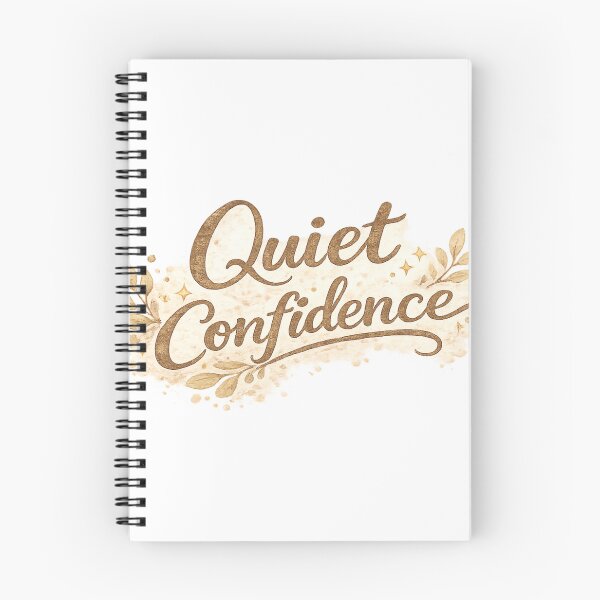 Item preview, Quiet Confidence | Minimal Typography Aesthetic Sticker designed and sold by Genzfirevibes.