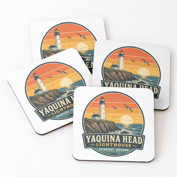 Item preview, Yaquina Head Lighthouse Newport Oregon Retro Coastal Travel Shirt | Vintage Pacific Coast Lighthouse Design designed and sold by Globalcitytees.