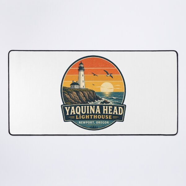 Item preview, Yaquina Head Lighthouse Newport Oregon Retro Coastal Travel Shirt | Vintage Pacific Coast Lighthouse Design designed and sold by Globalcitytees.