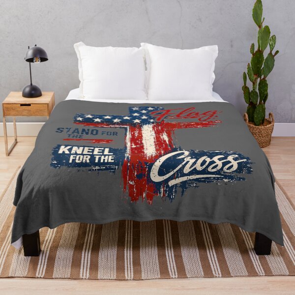 Item preview, Christian Faith USA Flag Religious Quote 4th of July designed and sold by KristineLi.