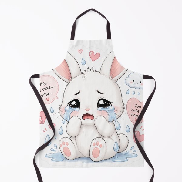 Item preview, Cute Crying Bunny Sticker | Sad Kawaii Rabbit designed and sold by Snikdha.