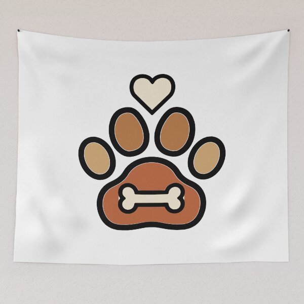 Item preview, Pet Love Paw Print with Bone and Heart designed and sold by GiaoCalonas.