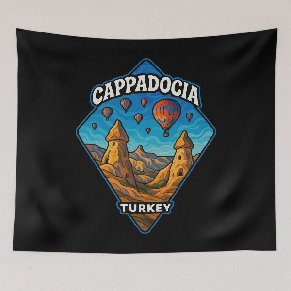 Item preview, Cappadocia Turkey Trippy Art Travel designed and sold by TomFrontierArt.