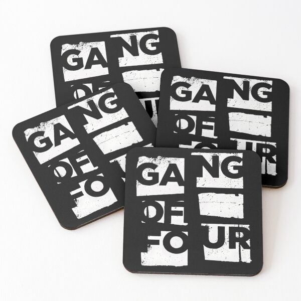 Artikelvorschau, Gang of Four Logo Band im Used-Look entworfen und verkauft von AnalogAnxiety.