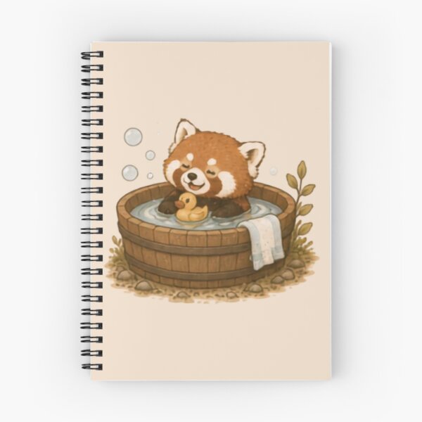 Item preview, Bath Time Red Panda designed and sold by MellowMunchkins.