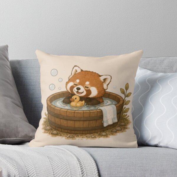 Item preview, Bath Time Red Panda designed and sold by MellowMunchkins.