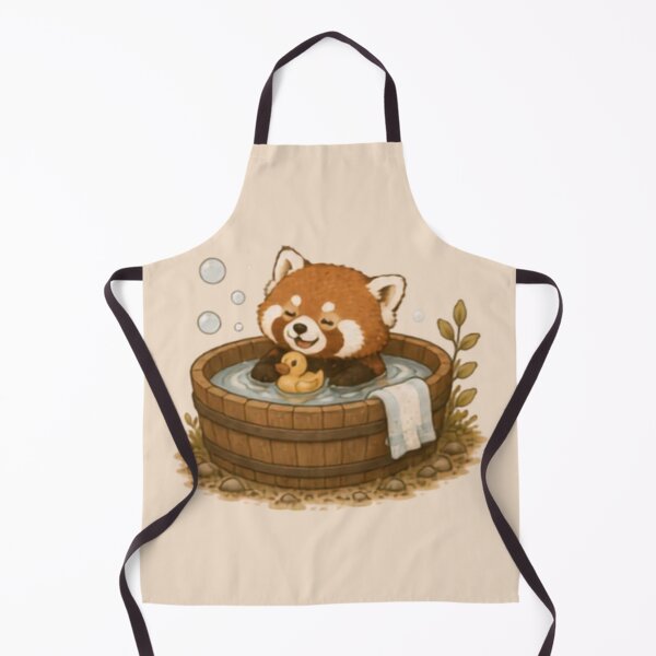 Item preview, Bath Time Red Panda designed and sold by MellowMunchkins.