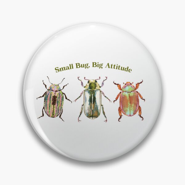 Item preview, Small Bug Big Attitude Shiny Beetles  designed and sold by CaillousArt.