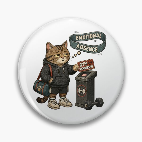 Item preview, Sarcastic Tabby Cat Gym Membership Workout Gift designed and sold by Gentlestate.