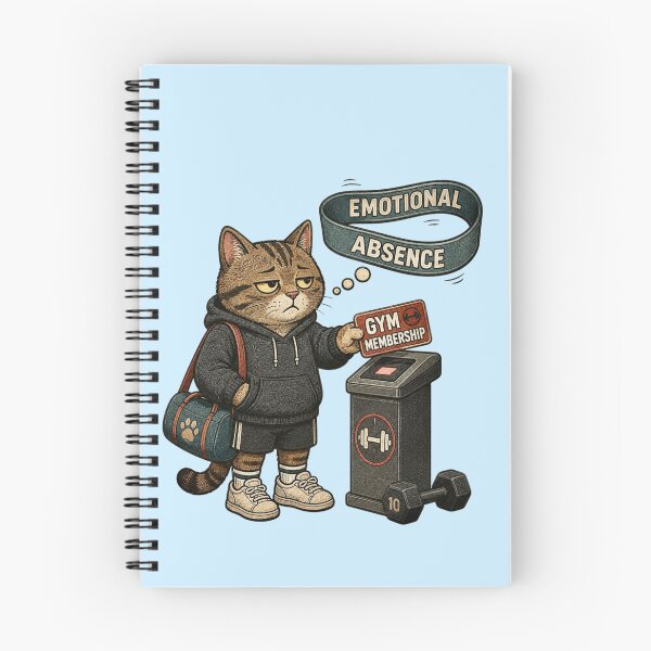 Artikelvorschau, Sarkastisches Geschenk für eine Fitnessstudio-Mitgliedschaft bei einer getigerten Katze entworfen und verkauft von Gentlestate.