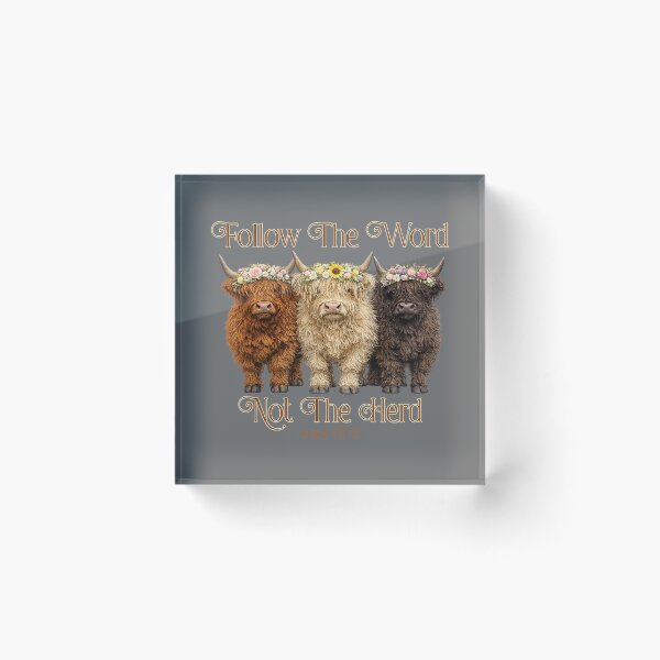 Item preview, Christian Follow The Word Not The Herd Isaiah 8 11-13 designed and sold by KristineLi.