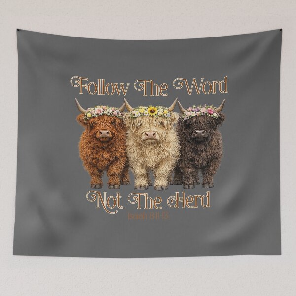 Item preview, Christian Follow The Word Not The Herd Isaiah 8 11-13 designed and sold by KristineLi.