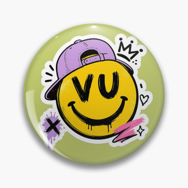 Item preview, VU Smiley Street Art Sticker designed and sold by AuudiVasustudio.