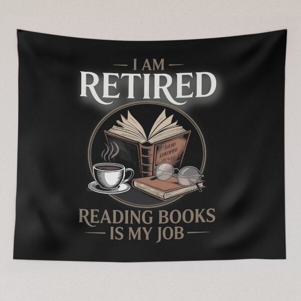 Item preview, im retired reading books is my job designed and sold by namibambam.