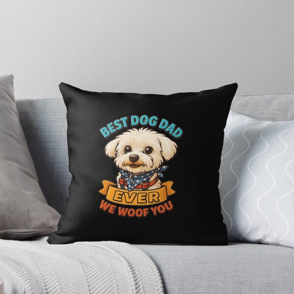 Item preview, Best Dog Dad Ever We Woof You Pet Illustration designed and sold by GiaoCalonas.