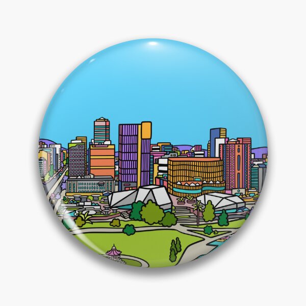 Item preview, Adelaide City Skyline designed and sold by azzurroarts.