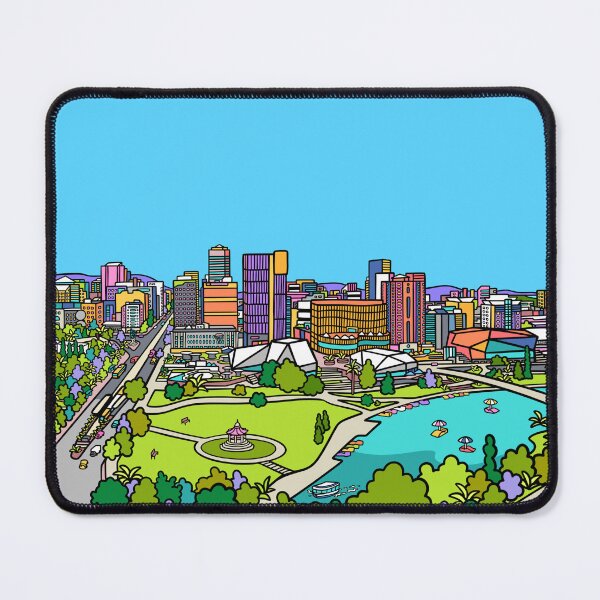 Item preview, Adelaide City Skyline designed and sold by azzurroarts.