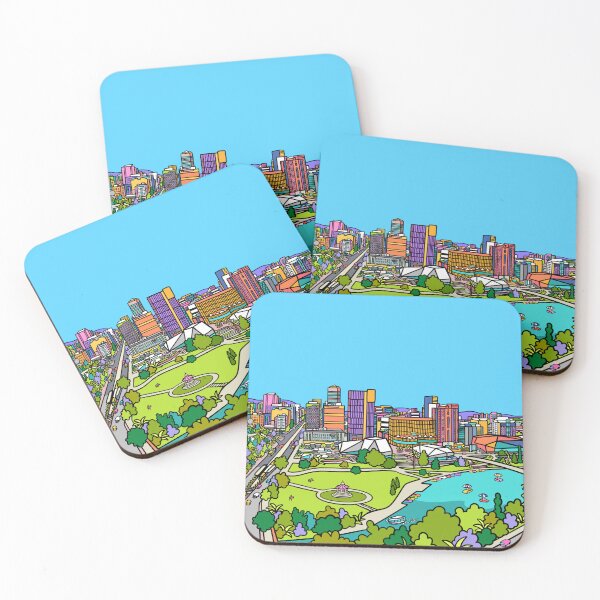 Item preview, Adelaide City Skyline designed and sold by azzurroarts.