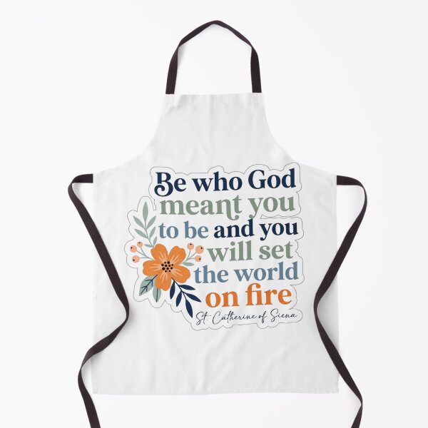 Item preview, St Catherine of Siena Be Who God Meant You To Be Floral designed and sold by raedattia.