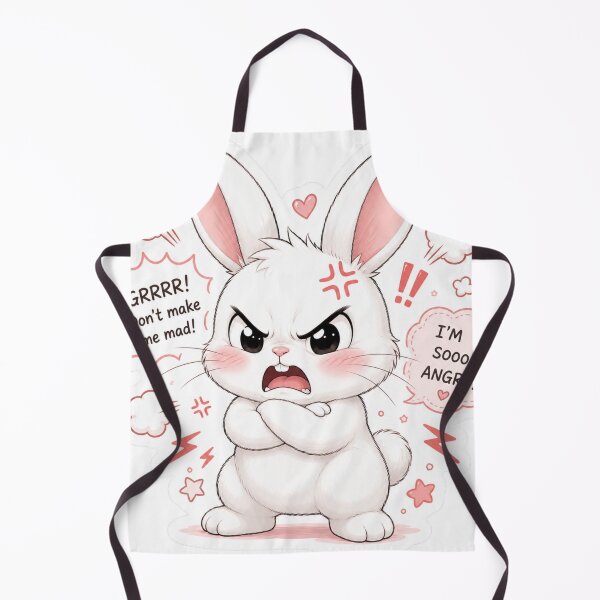 Item preview, Cute Angry Bunny Sticker | Grumpy Kawaii Rabbit designed and sold by Snikdha.