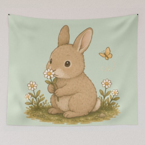 Item preview, Cute Springtime Bunny designed and sold by MellowMunchkins.