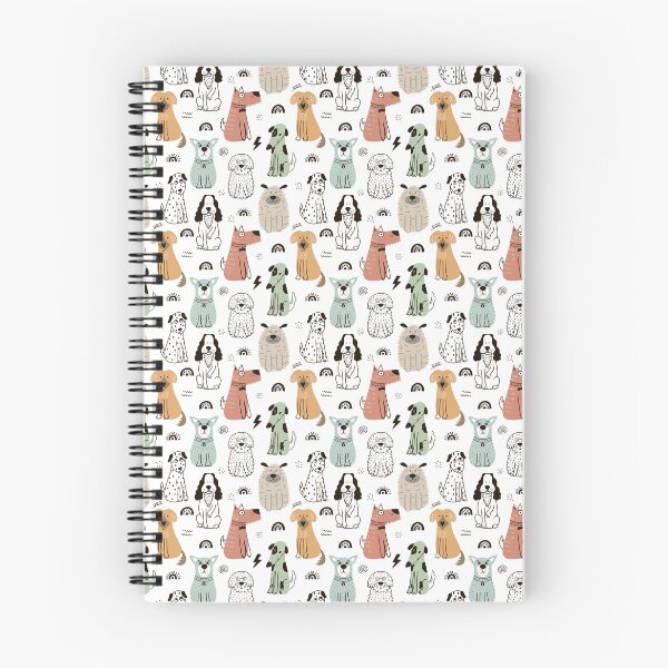 Item preview, Dogs in Soft Muted Colours Allover Pattern designed and sold by TeeGeeTees.