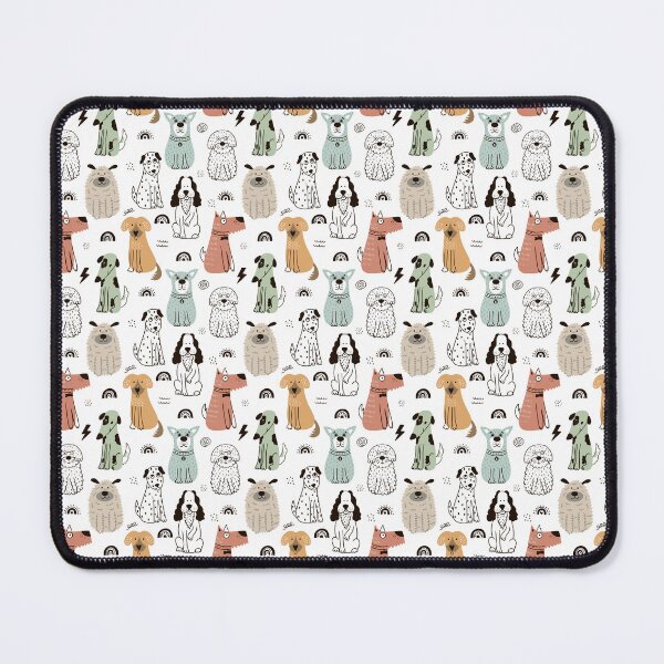 Item preview, Dogs in Soft Muted Colours Allover Pattern designed and sold by TeeGeeTees.