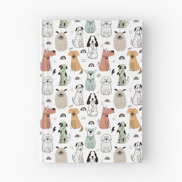 Item preview, Dogs in Soft Muted Colours Allover Pattern designed and sold by TeeGeeTees.