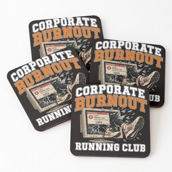 Item preview, Corporate Burnout Running Club Funny Office Humor Runner  designed and sold by ShetuAhsan.