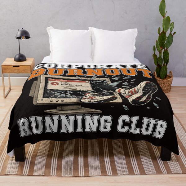 Item preview, Corporate Burnout Running Club Funny Office Humor Runner designed and sold by ShetuAhsan.
