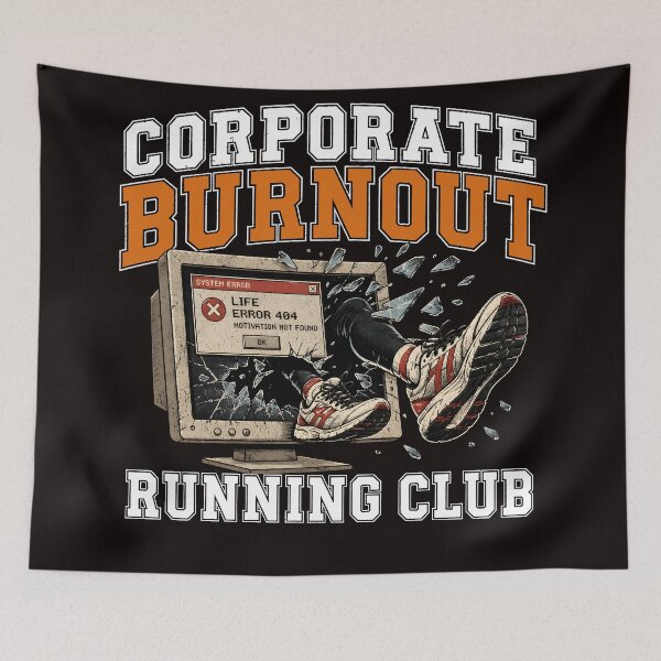 Item preview, Corporate Burnout Running Club Funny Office Humor Runner  designed and sold by ShetuAhsan.