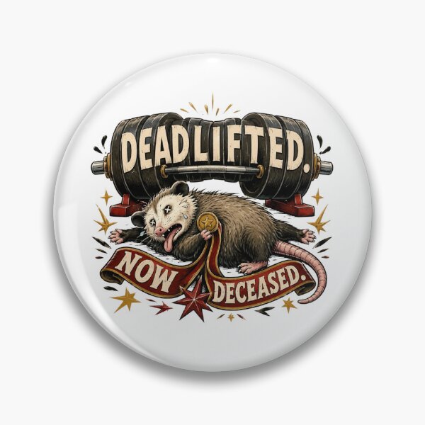 Item preview, Funny Opossum Deadlift Powerlifting Gym Gift designed and sold by Gentlestate.