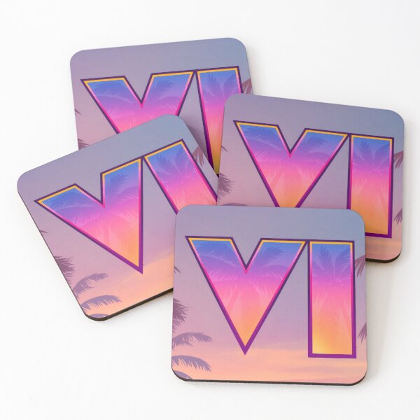 Item preview, Retro Neon Ocean Sunset V-I - Tropical Palm Trees Minimalist Vaporwave Poster designed and sold by Billy Morfo™.