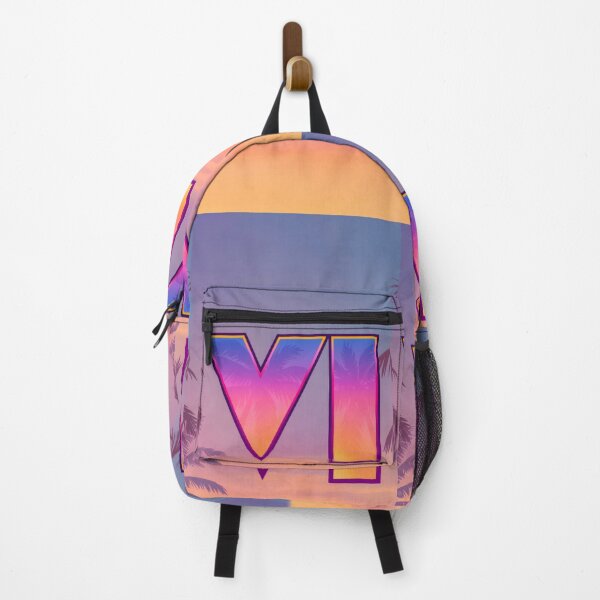 Item preview, Retro Neon Ocean Sunset V-I - Tropical Palm Trees Minimalist Vaporwave Poster designed and sold by Billy Morfo™.