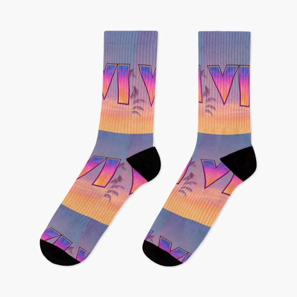Item preview, Retro Neon Ocean Sunset V-I - Tropical Palm Trees Minimalist Vaporwave Poster designed and sold by Billy Morfo™.