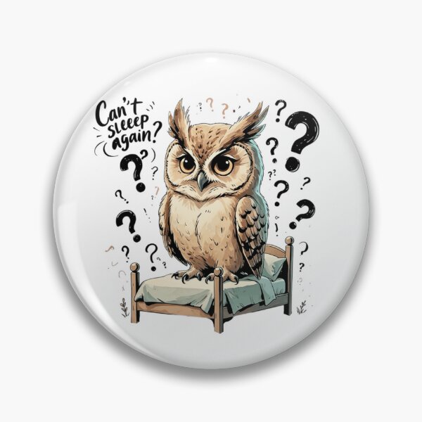 Item preview, Cant Sleep Again Cute Vintage Owl Insomnia Relatable designed and sold by AQUILAKREO.