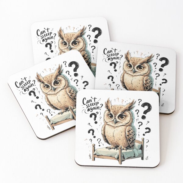 Item preview, Cant Sleep Again Cute Vintage Owl Insomnia Relatable designed and sold by AQUILAKREO.