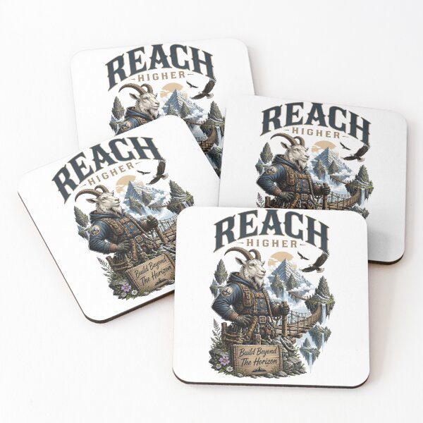 Item preview, Reach Higher Goat Mountaineer designed and sold by Sovereign Supply Co..