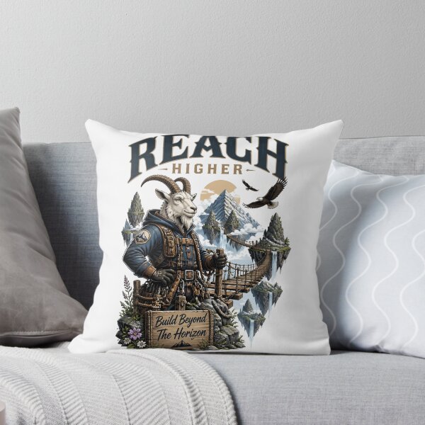 Item preview, Reach Higher Goat Mountaineer designed and sold by Sovereign Supply Co..