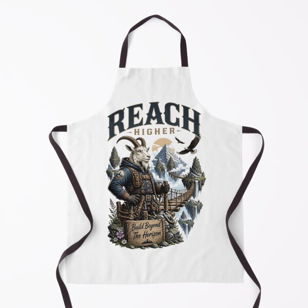 Item preview, Reach Higher Goat Mountaineer designed and sold by Sovereign Supply Co..
