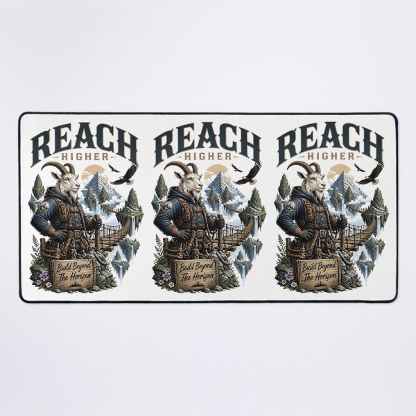 Item preview, Reach Higher Goat Mountaineer designed and sold by Sovereign Supply Co..