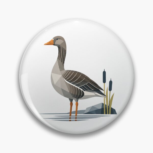 Item preview, Silent Greylag Goose designed and sold by Norvian.