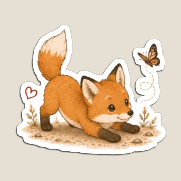 Item preview, Playful Fox Cub designed and sold by MellowMunchkins.
