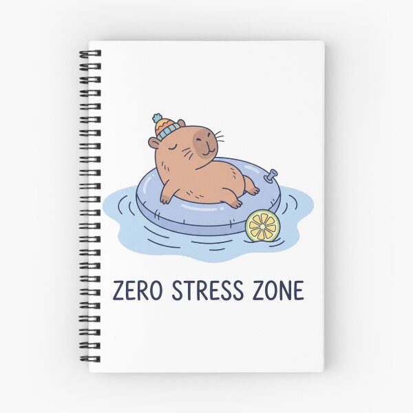 Item preview, Cute Cartoon Capybara Inner Tube Zero Stress Zone designed and sold by tushartanvir.