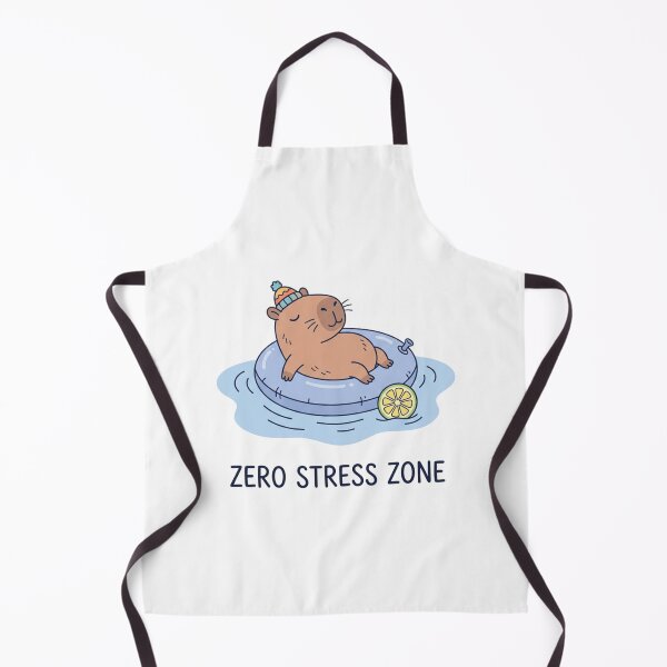 Item preview, Cute Cartoon Capybara Inner Tube Zero Stress Zone designed and sold by tushartanvir.