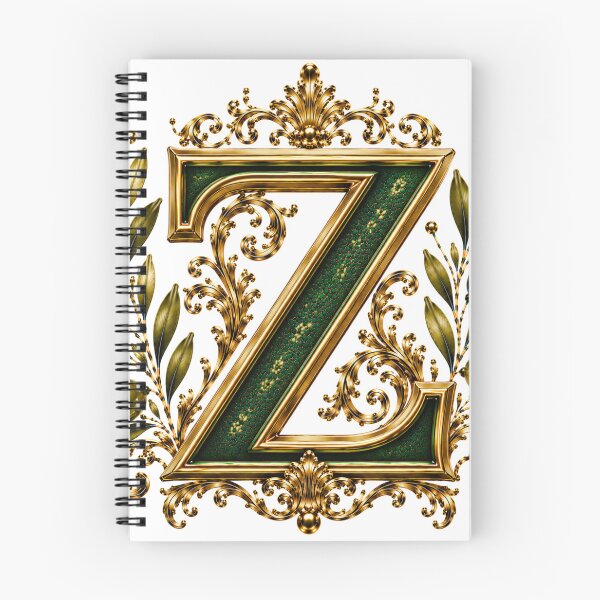 Item preview, Elegant Letter Z Monogram with Olive Branches & Gold Botanical Design | Luxury Green Floral Initial designed and sold by MoodLay.