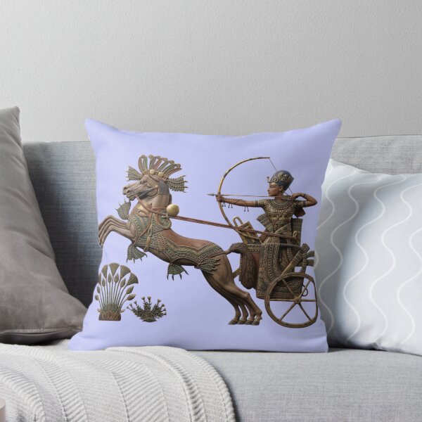 Item preview, Ancient Egyptian Chariot Warrior | Pharaoh Archer with Royal Horse Illustration designed and sold by Queen Cleopatra.